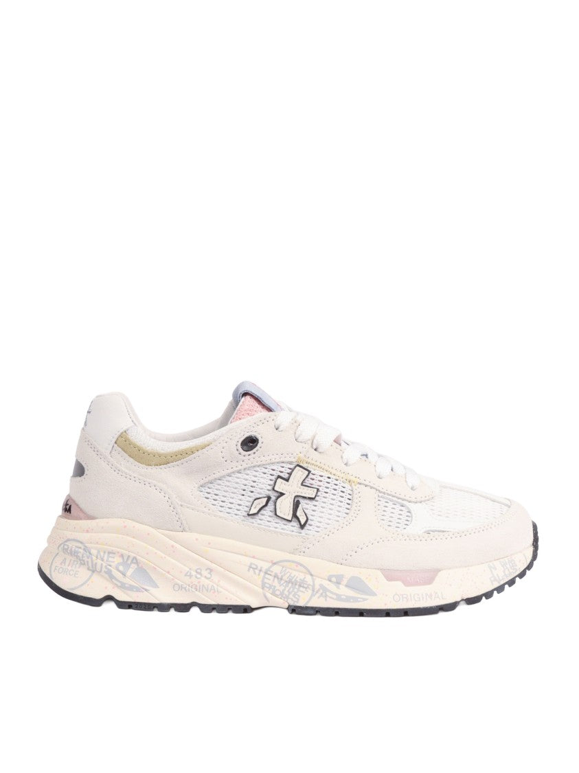 Premiata Mased Offwhite Chunky Leather Sneakers