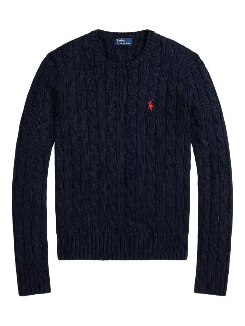 Polo Ralph Lauren Blue Julianna Pullover Cable Knit Sweater