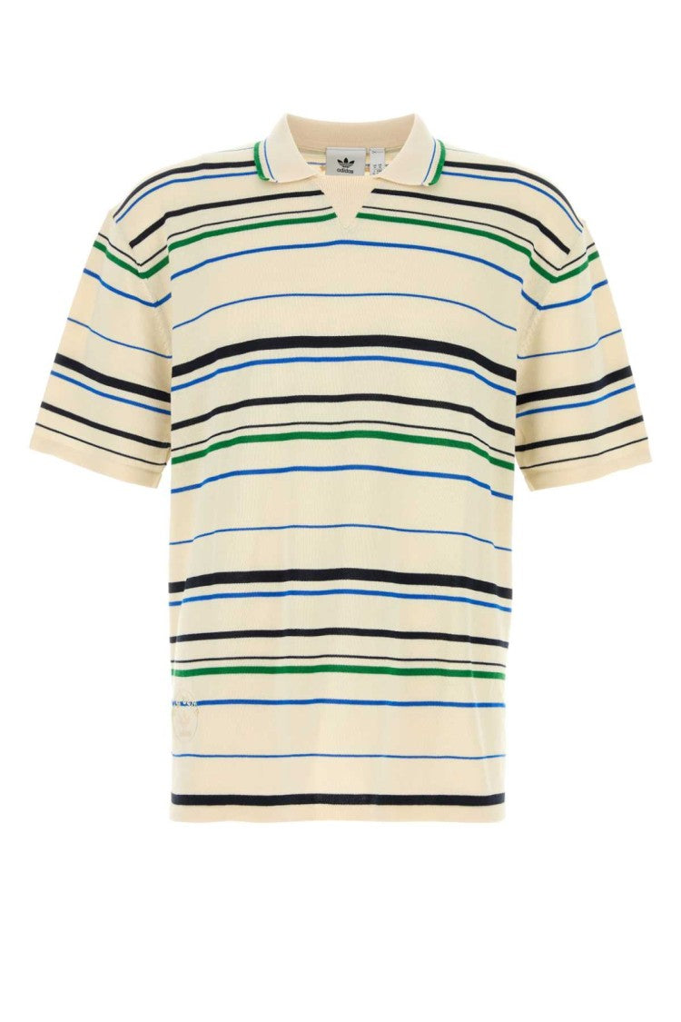 Wales Bonner X Adidas Embroidered Cotton Blend Wales Bonner X Adidas Polo Shirt