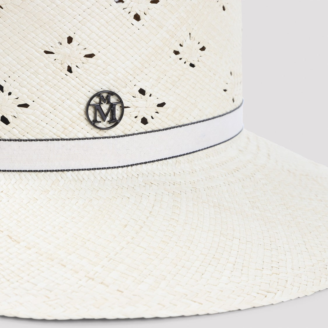 Maison Michel Perforated Wide-Brimmed Hat