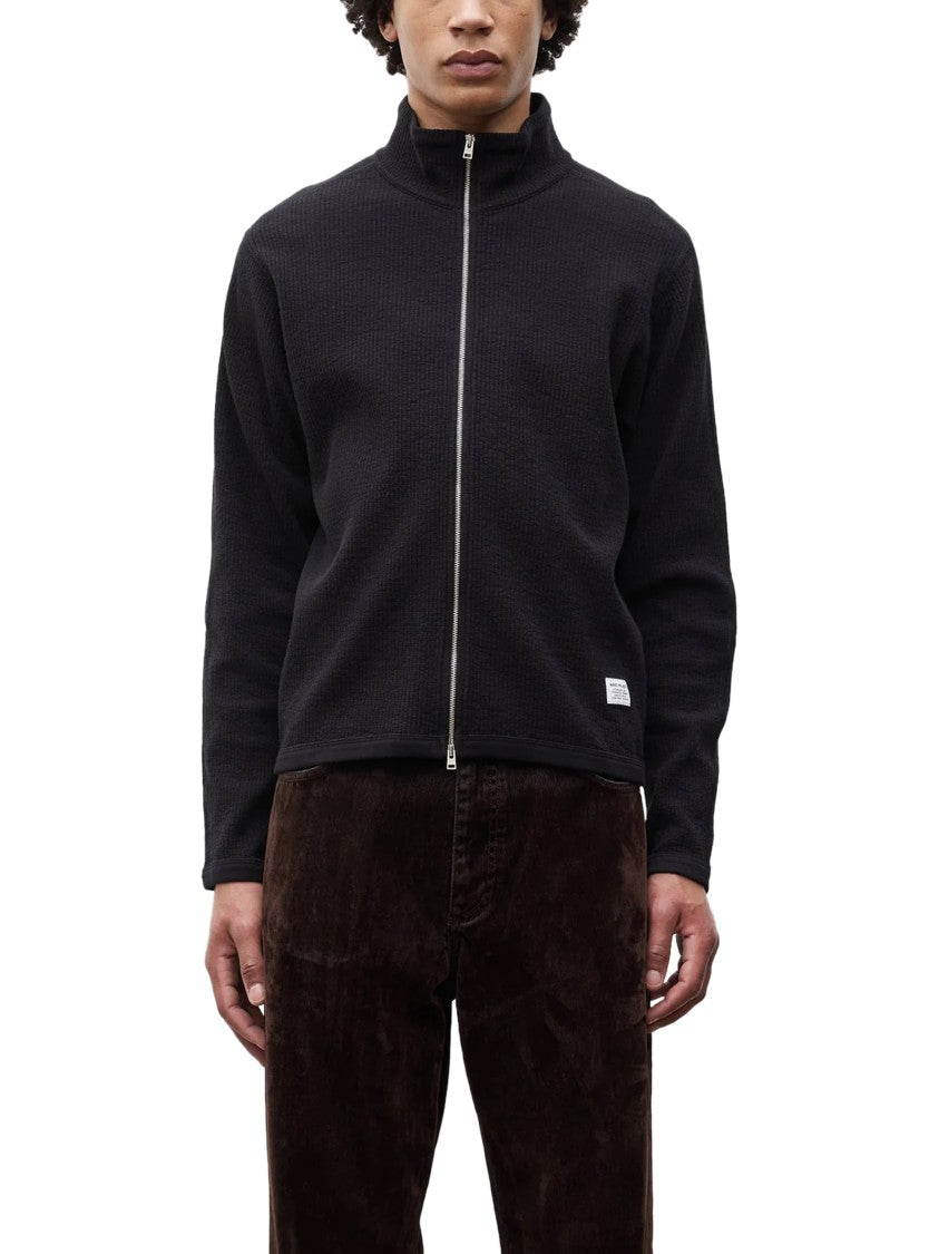 Norse Projects Teno Cotton-Hemp Military Rib Zip Cardigan