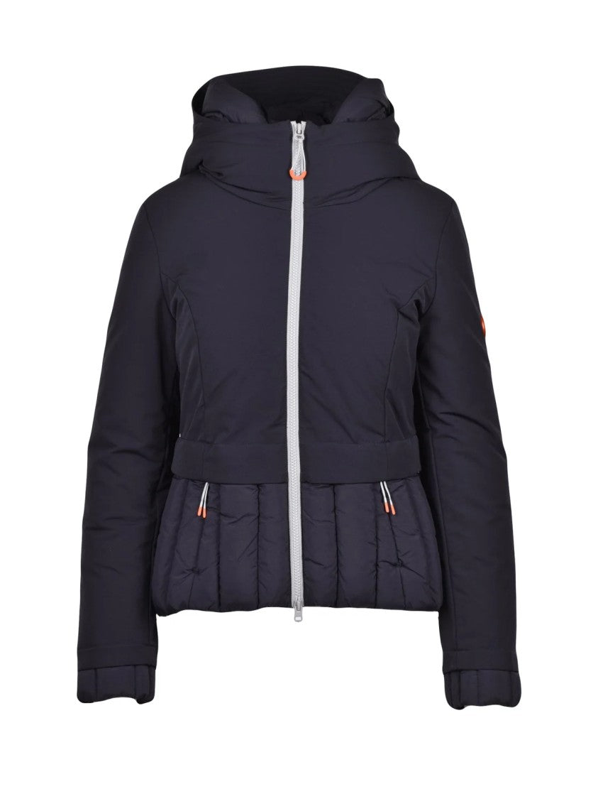 Dekker Black Hooded Quilted Polyamide-Blend Down Jacket
