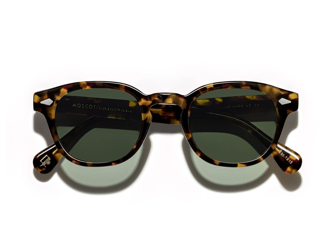 Moscot Tortoiseshell Or-Lem-S Silver Accent Sunglasses
