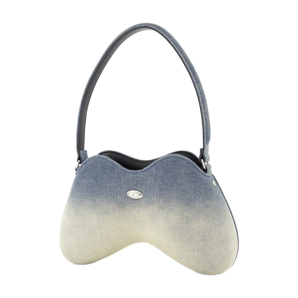 Diesel Double D Shoulder Bag - Cotton - Blue