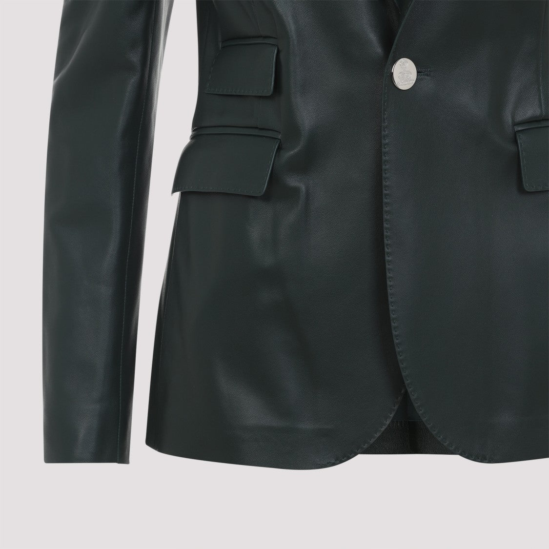 Polo Ralph Lauren Parker Green Lamb Leather Blazer