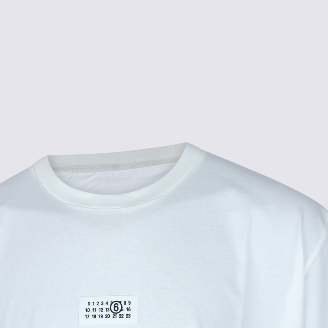 Mm6 By Maison Margiela White Cotton Logo T-Shirt