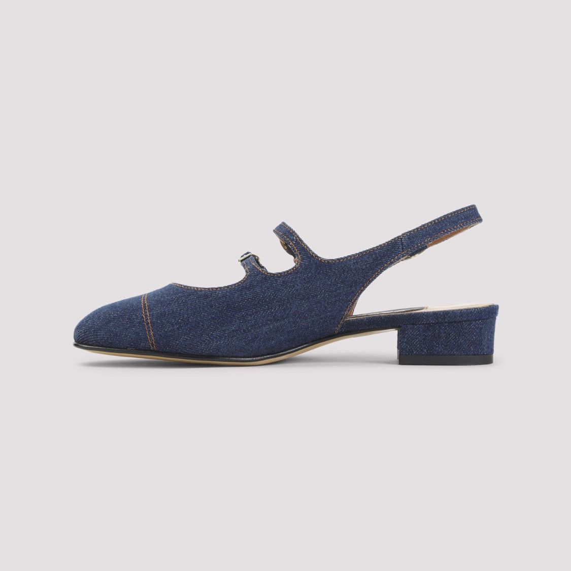Carel Paris Peche25 Blue 2.5Cm Heel Pumps