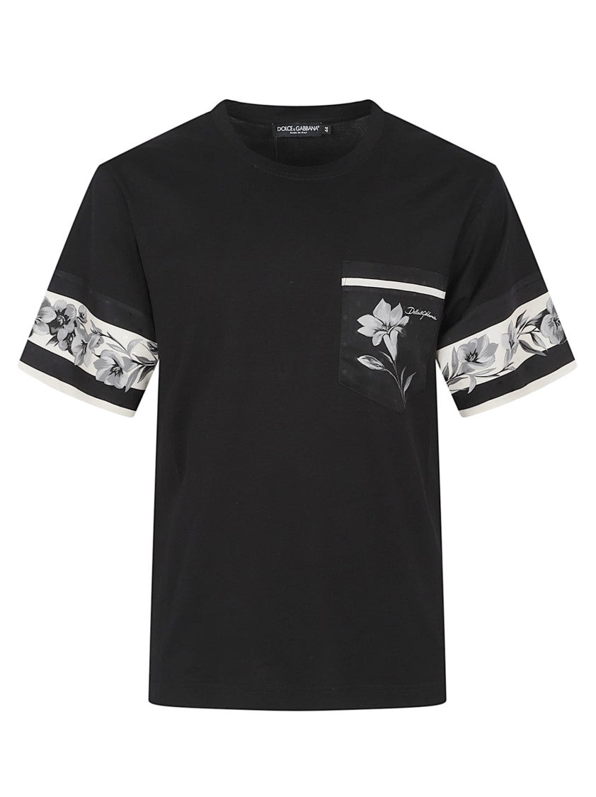 Dolce & Gabbana Modern Printed Black T-Shirt