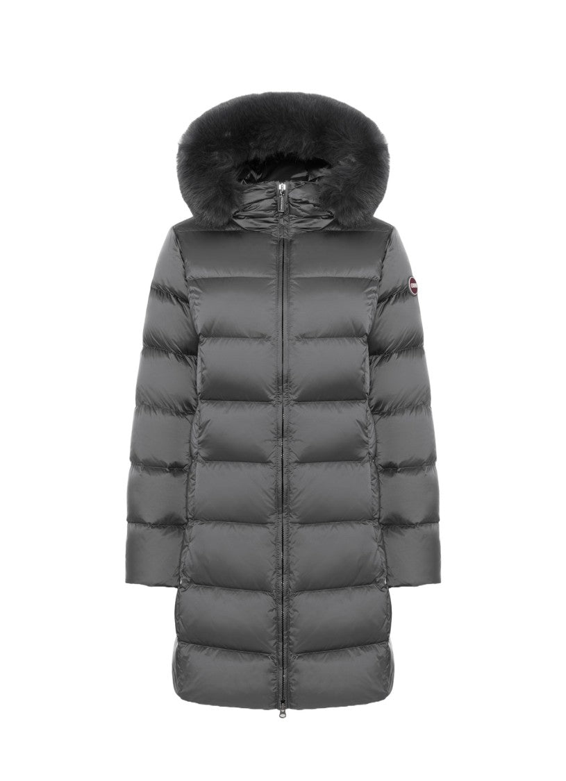 Colmar Originals Long Puffer Jacket With Faux Fur Hood