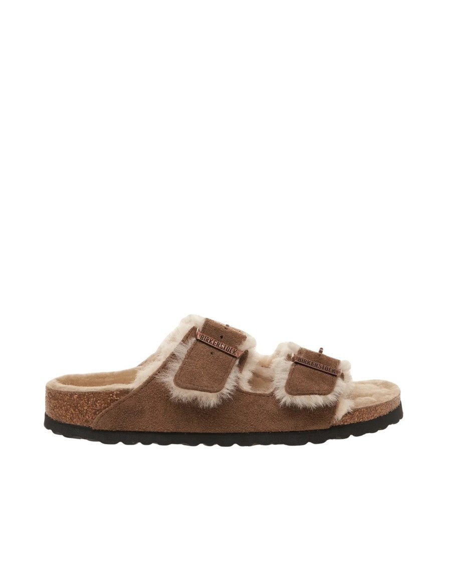 Birkenstock Suede Arizona Shearling Sandals