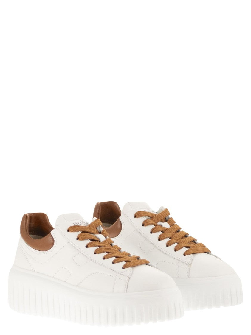 Hogan Nappa Leather H-Stripes Sneakers