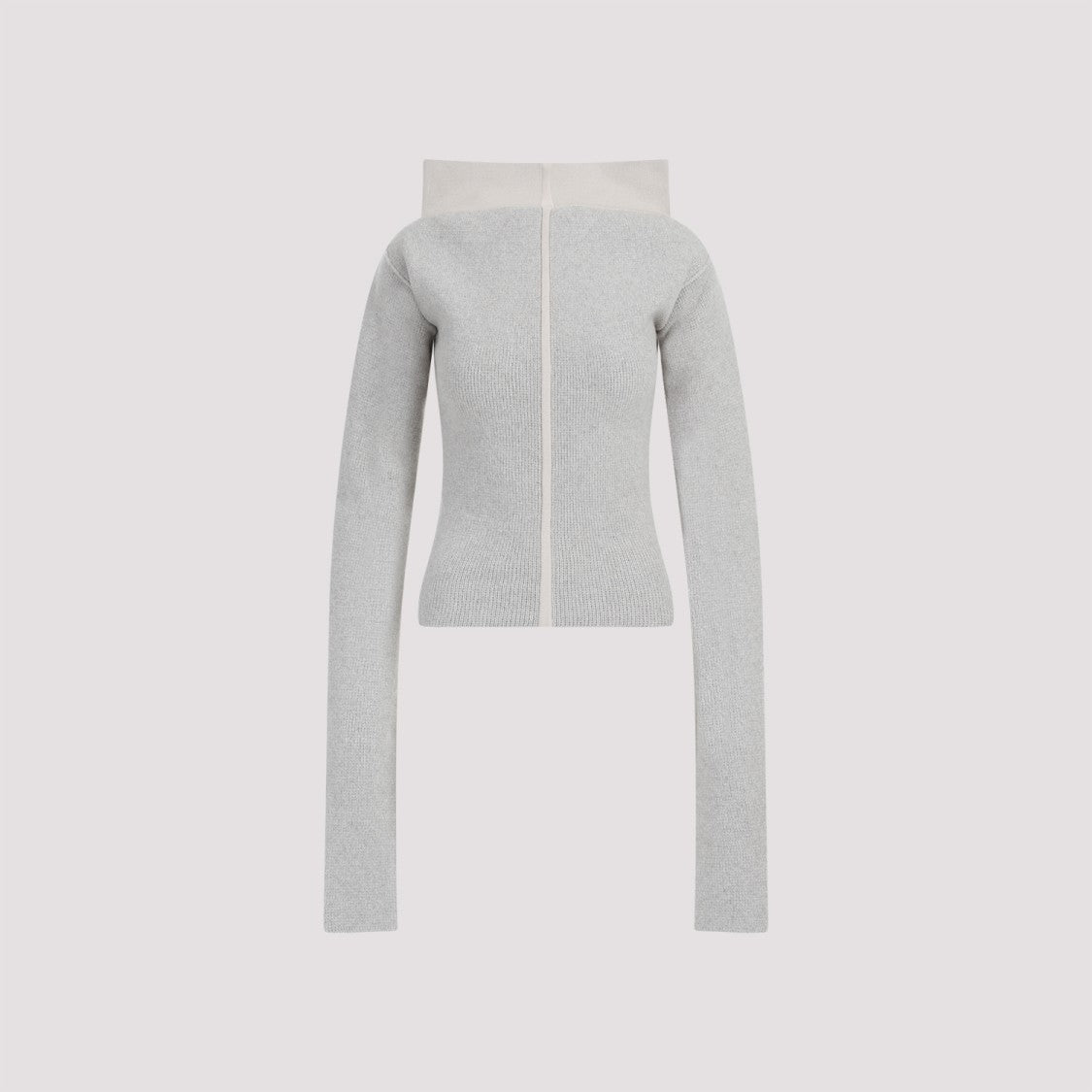 Rick Owens Cowl Pearl Cashmere Pullover