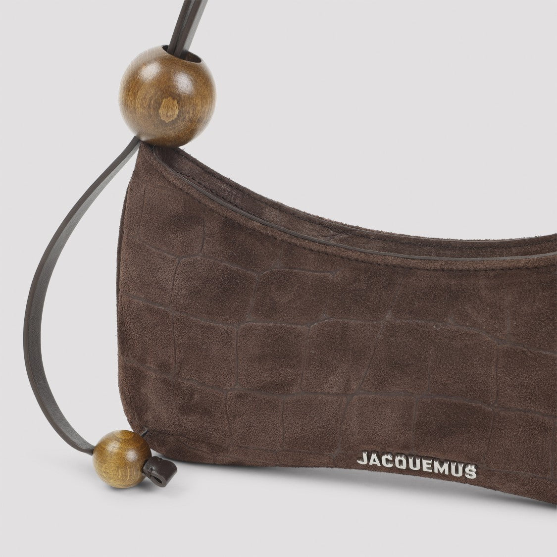 Jacquemus Rectangular Brown Suede Shoulder Bag