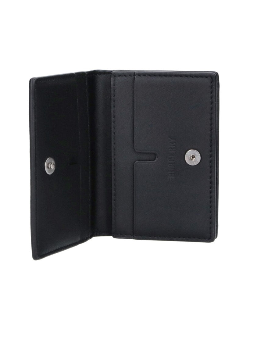 Burberry Grey Check City Canvas Cardholder