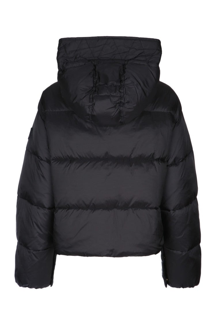 Pinko Cropped Puffer Jacket With Quilted Design