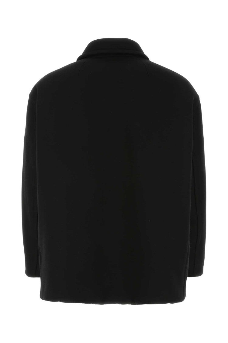 Valentino Garavani Black Wool Blend Coat