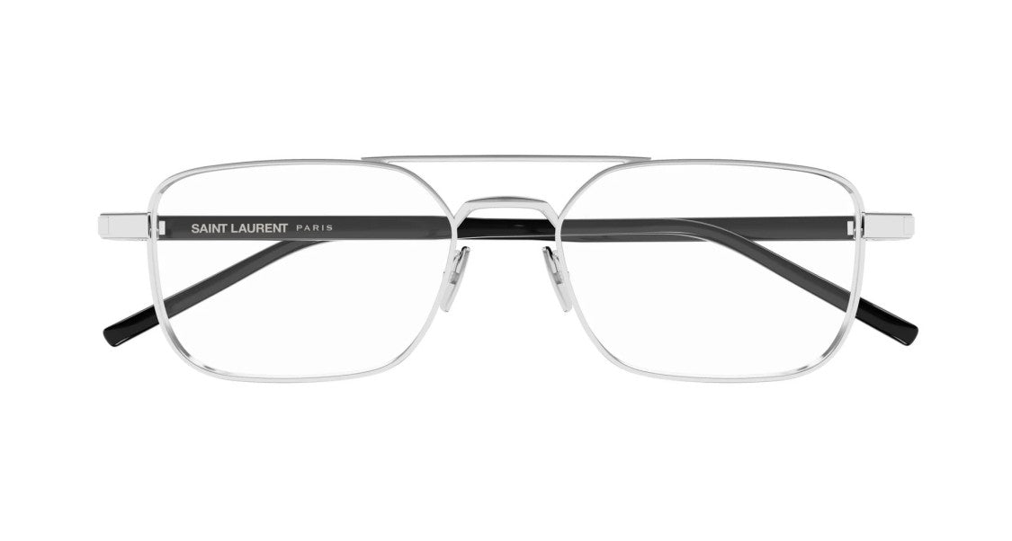 Saint Laurent Eyeglasses Sl 780 001 Silver Crystal Transp 52/17/145