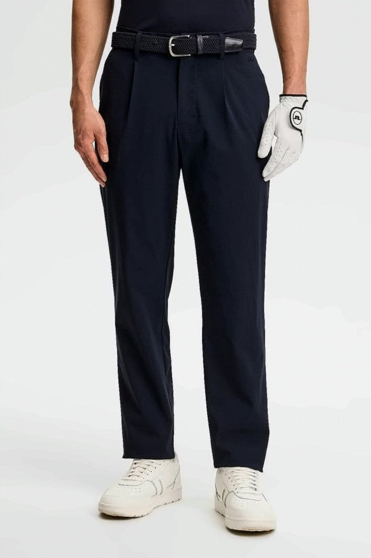 J Lindeberg Straight Tailored Pants With Classic Waistband