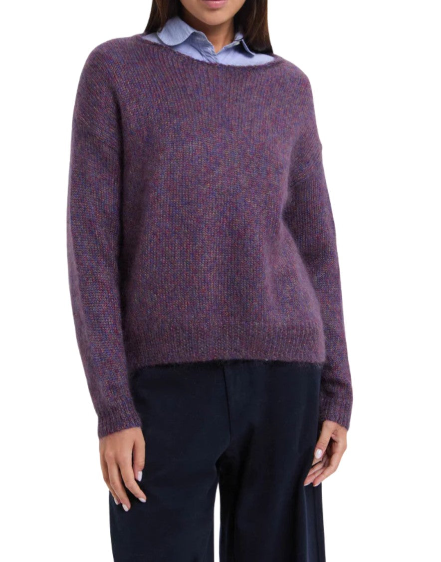 Ct Plage Mohair-Silk Pullover With Side Slits