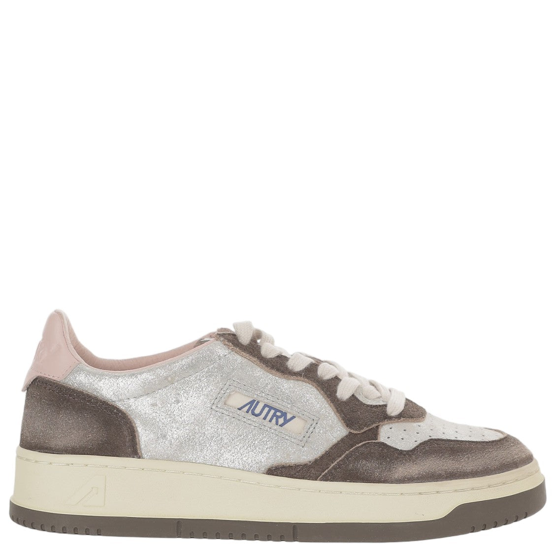Autry Brown Suede Insert Leather Sneakers