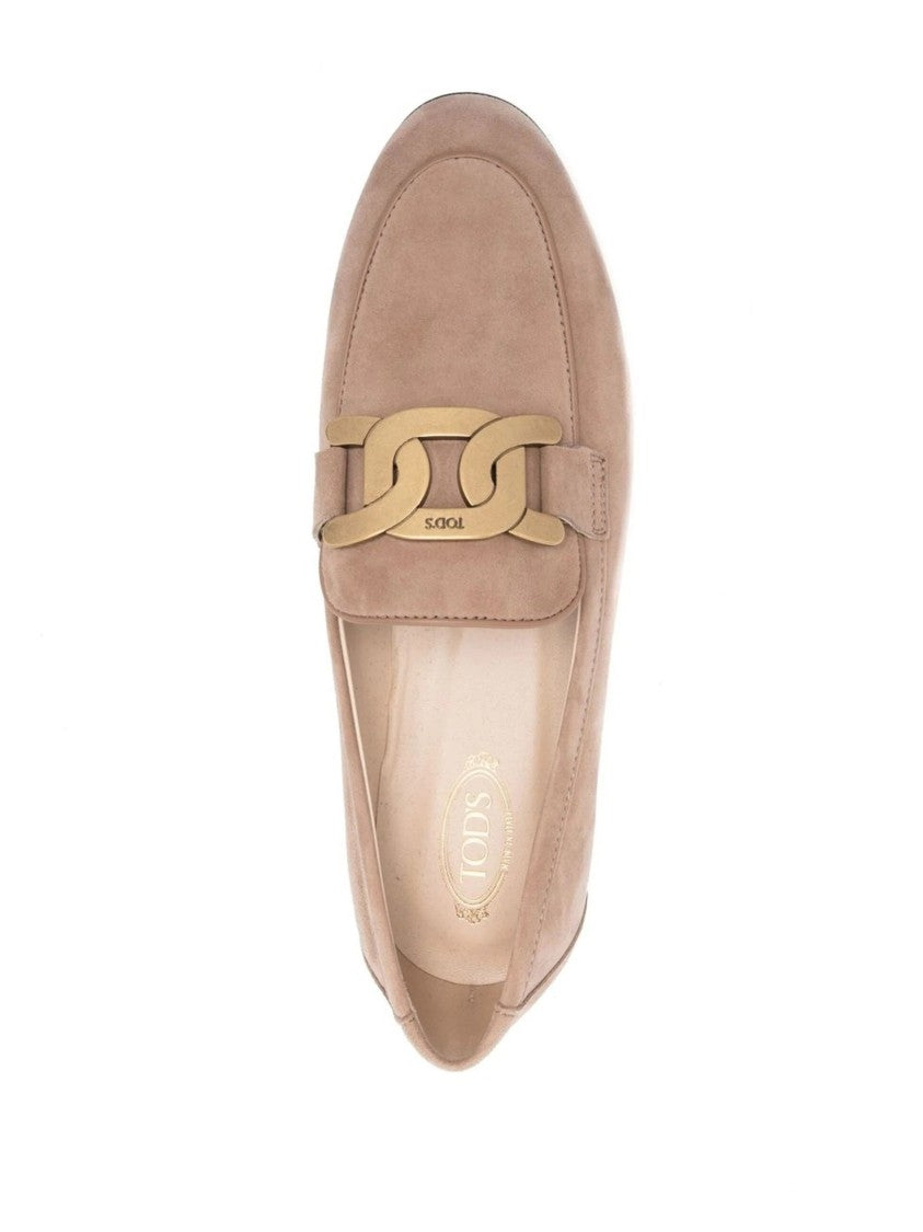 Tod's Logo Leather Loafers