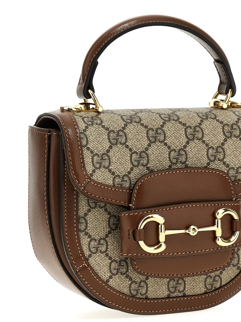 Gucci Horsebit 1955 Handbag In Gg Supreme And Leather