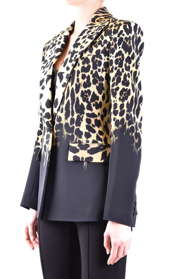 Roberto Cavalli Tailored Multicolor Jacket With Structured Shoulders
