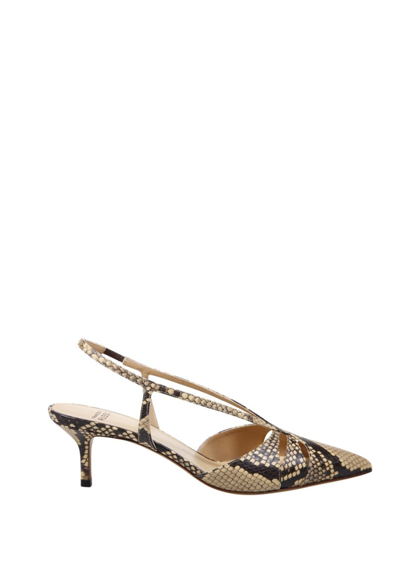 Francesco Russo Pointed Toe Sandals With Crisscross Straps