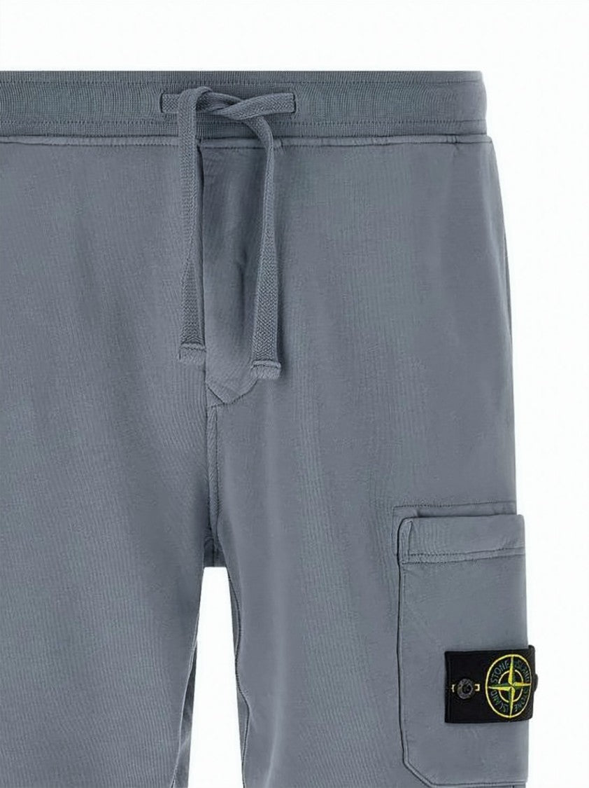 Stone Island Muted Blue-Gray Cargo Shorts