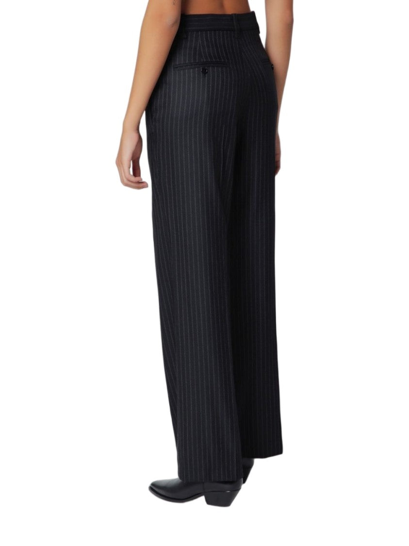 Isabel Marant Straight-Leg Pinstripe Tailored Formal Pants