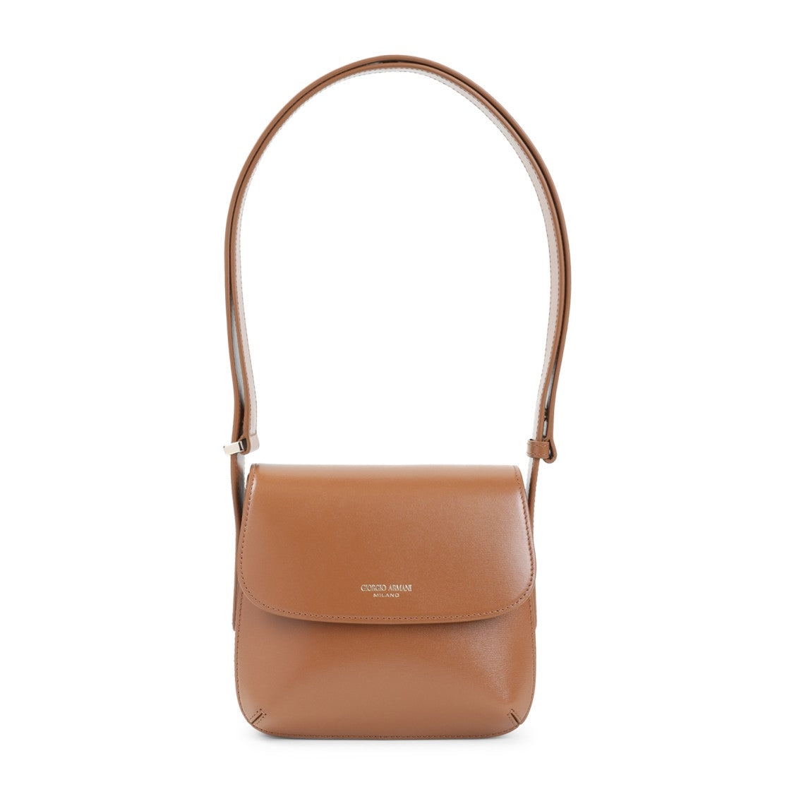 Giorgio Armani La Prima Brown Bovine Leather Shoulder Bag