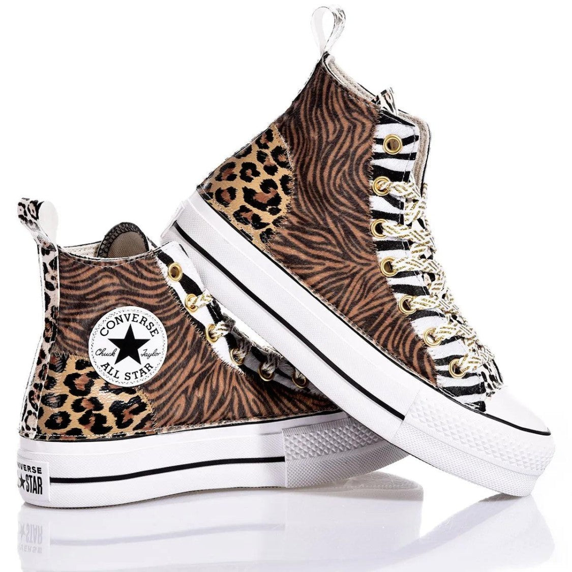 Converse Platform Jungle Mix High-Top Sneakers