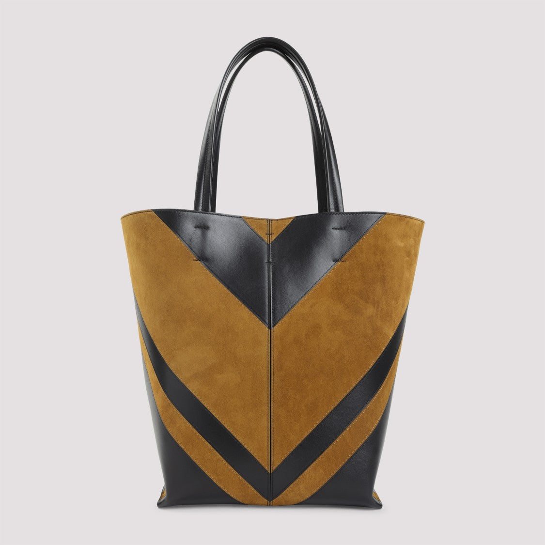 Phoebe Philo Structured Chevron Pattern Shopper Bag