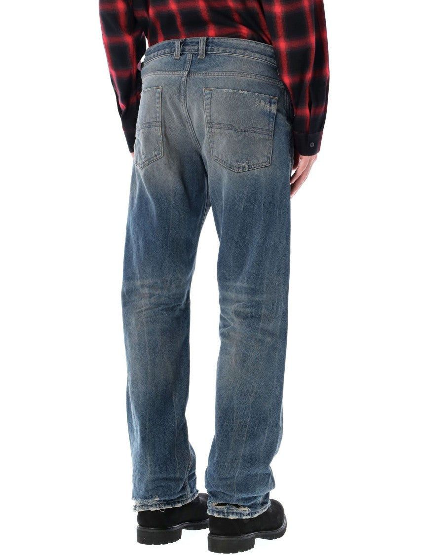 Diesel 1980 D-Eeper Destroyed Jeans Blue