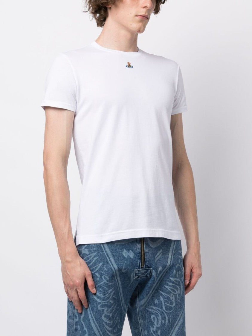 Vivienne Westwood Crisp White Organic Cotton Crew Neck T-Shirt