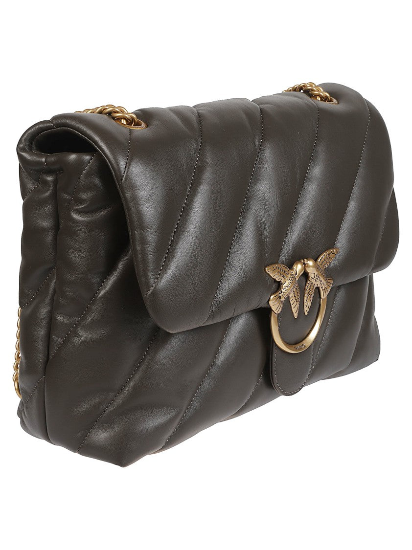 Pinko Love Big Puff Sheepskin Shoulder Bag