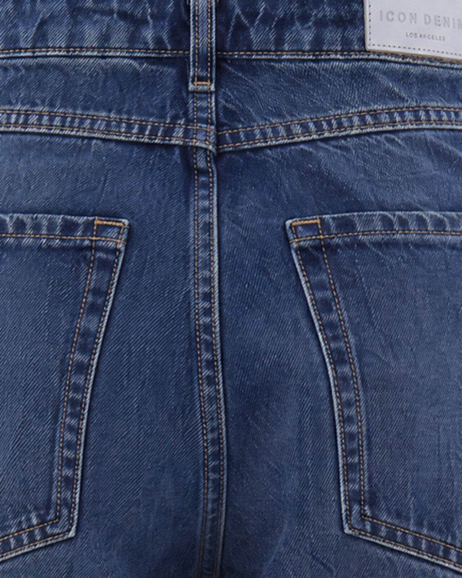 Icon Denim Afterdark Blue Loose-Fit Wide-Leg Jeans