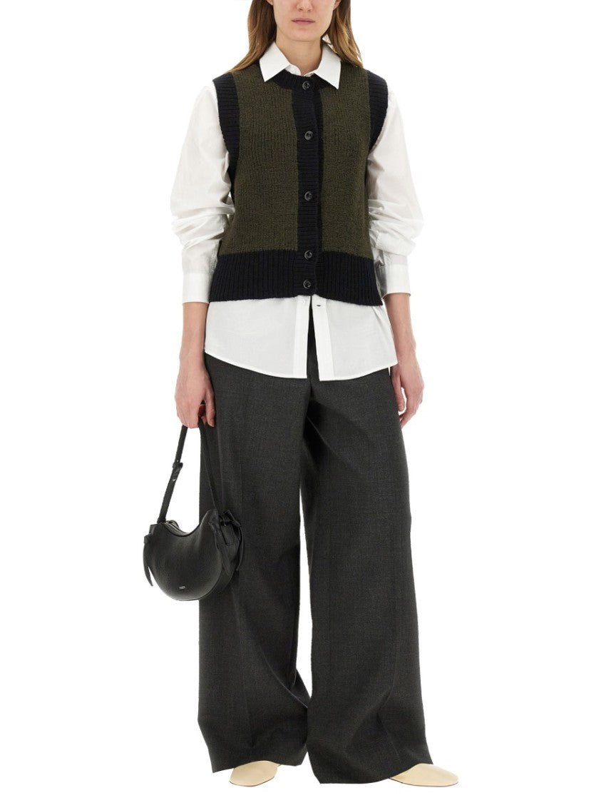 Margaret Howell Textured Knit Wool Vest