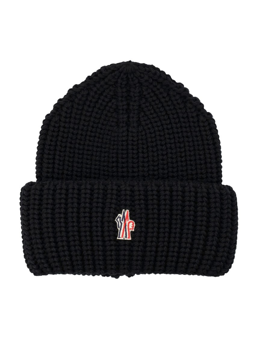 Moncler Grenoble Wool Beanie With Logo