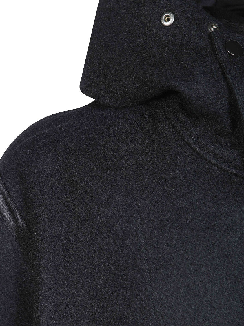 Our Legacy Boxy Black Hooded Button Liner Jacket