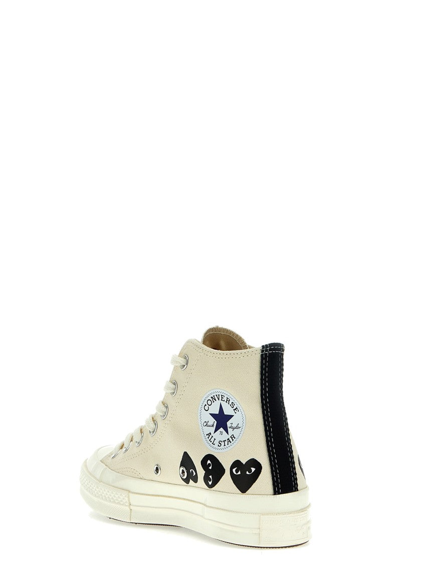 Comme Des Garçons High-Top Canvas Sneakers