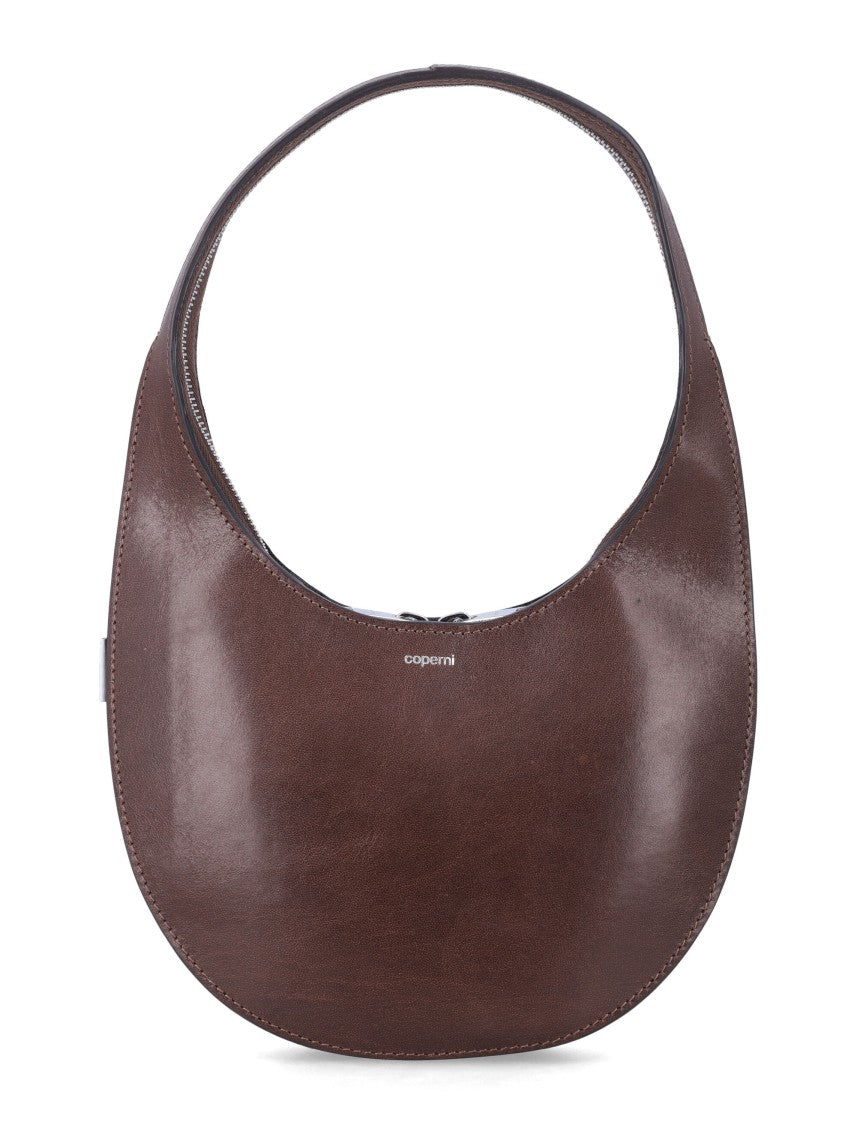 Coperni Crescent-Shaped Small Handbag With Polished Finish