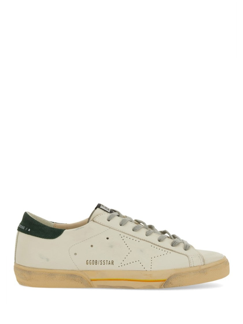 Golden Goose Superstar Distressed Leather Low-Top Sneakers