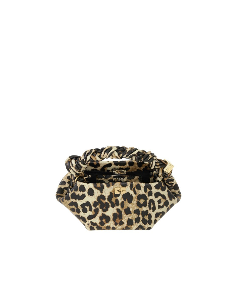 Ganni Mini Bou Bag Leopard Handbag
