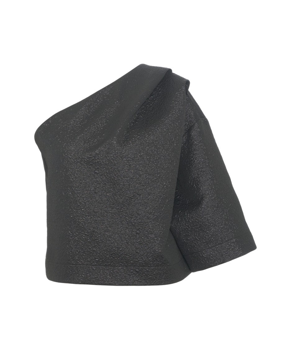 8Pm Asymmetric One-Shoulder Top With Structured Sleeve