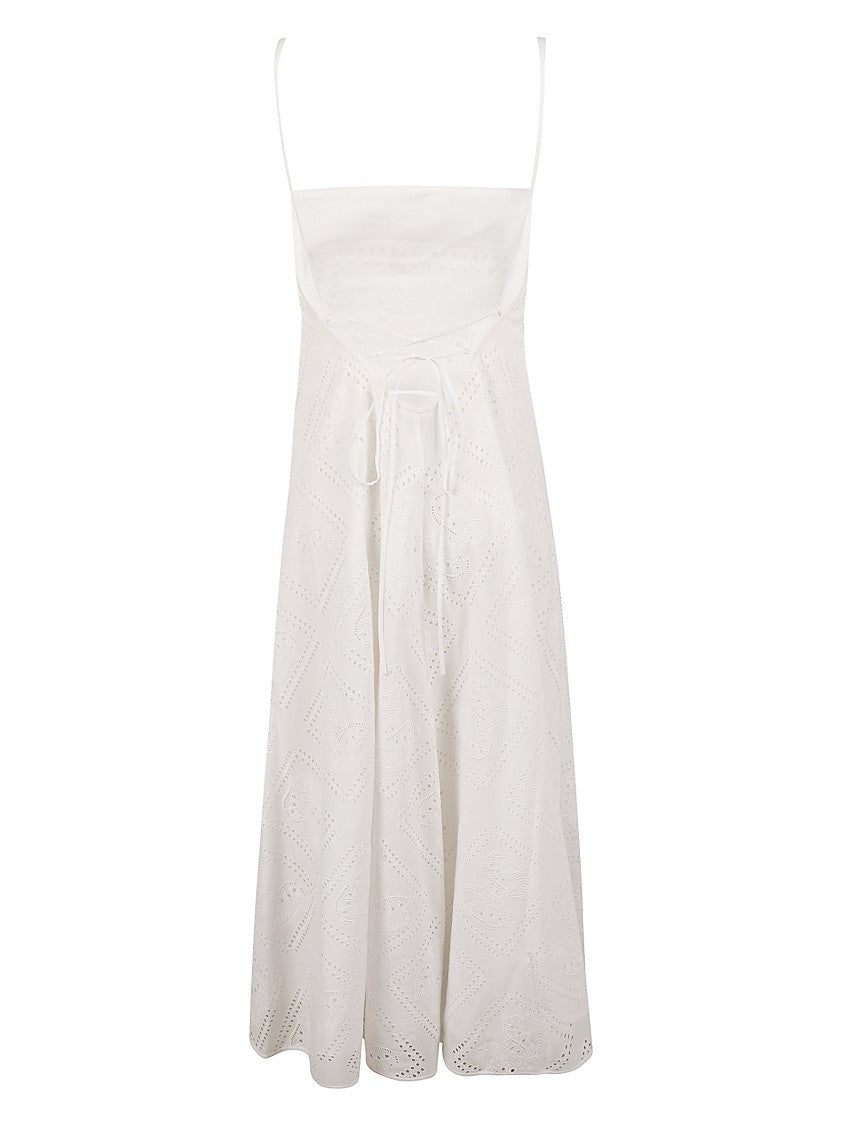 Tory Burch Sleeveless Linen Midi Dress