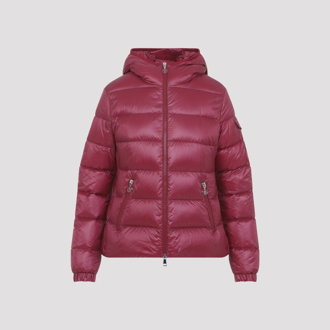 Moncler Quilted Raspberry Red Down-Filled Jacket