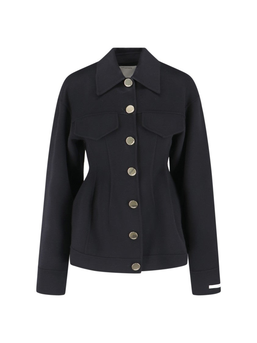 Sportmax Structured Caban Jacket In Virgin Wool