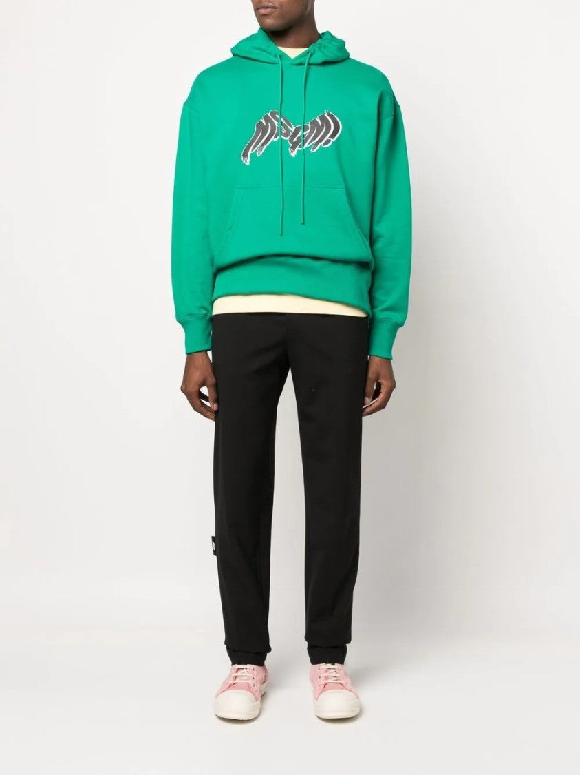 Msgm Tailored Black Trousers With Elastic Waistband