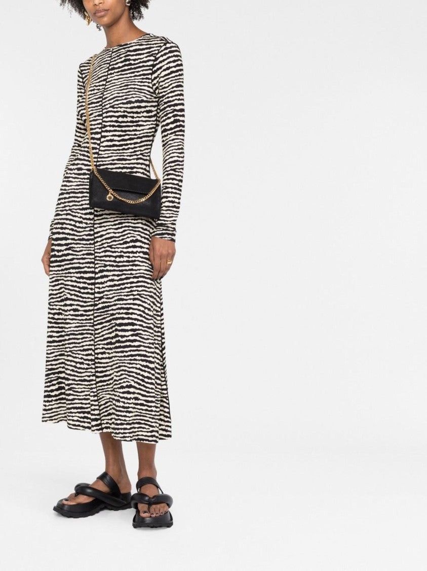 Stella Mccartney Black Falabella Wallet Chain Satchel